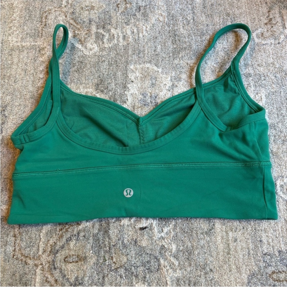 Lululemon Green Sports Bra 10 - Picture 2 of 3
